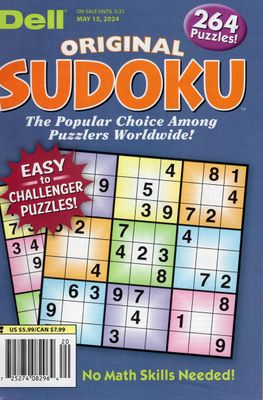 Dell Original Sudoku​ Puzzle Books from PuzzleBookStore.com