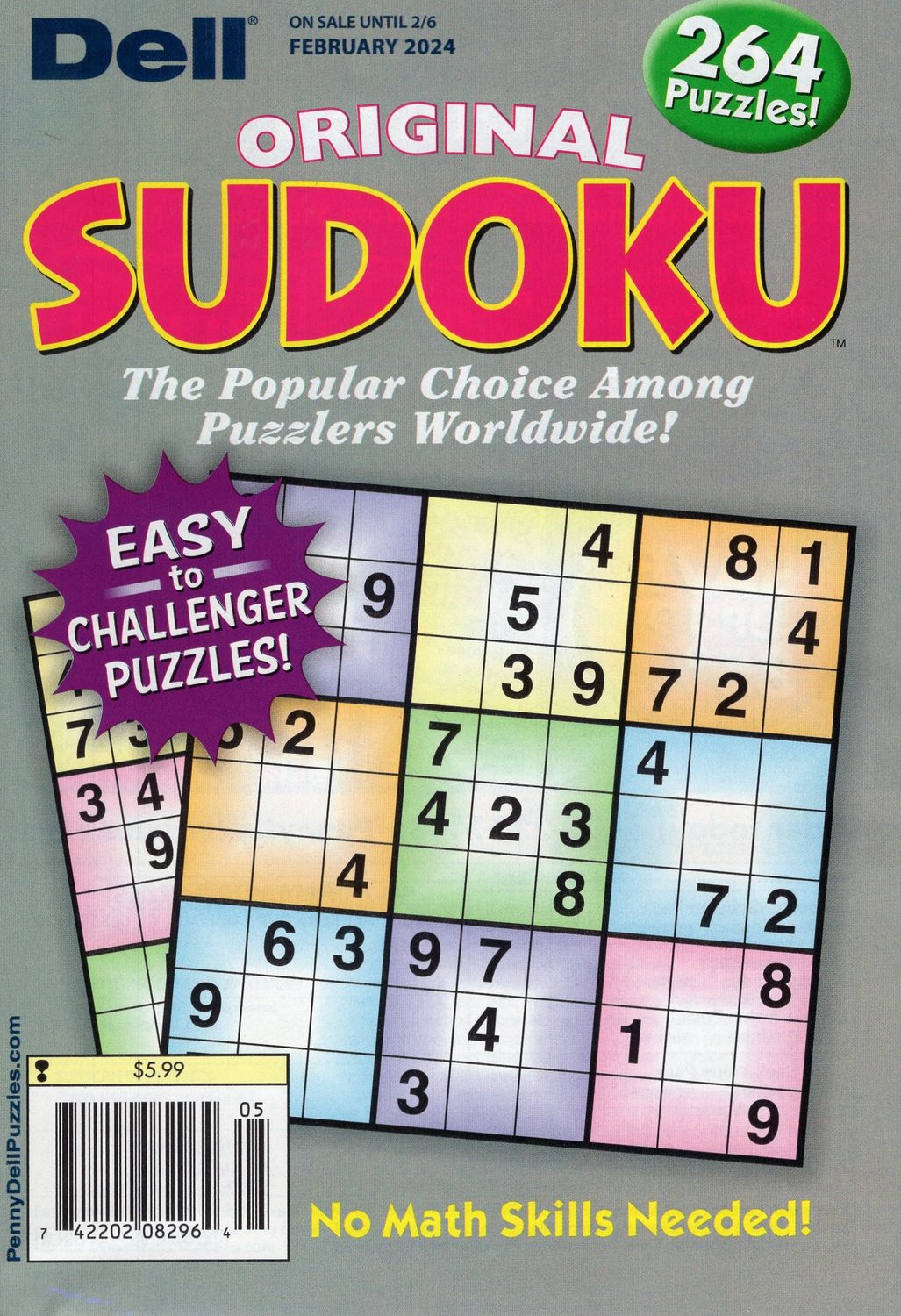 Dell Original Sudoku​ Puzzle Books from PuzzleBookStore.com