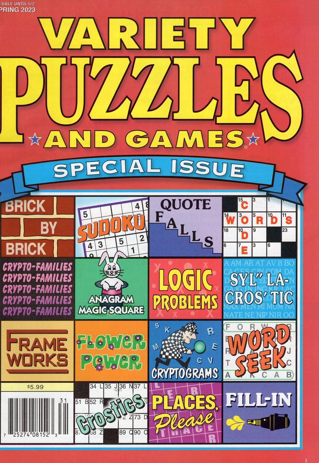 crossword puzzle variety games - Variety Puzzles and Games Special Issue Spring 2023