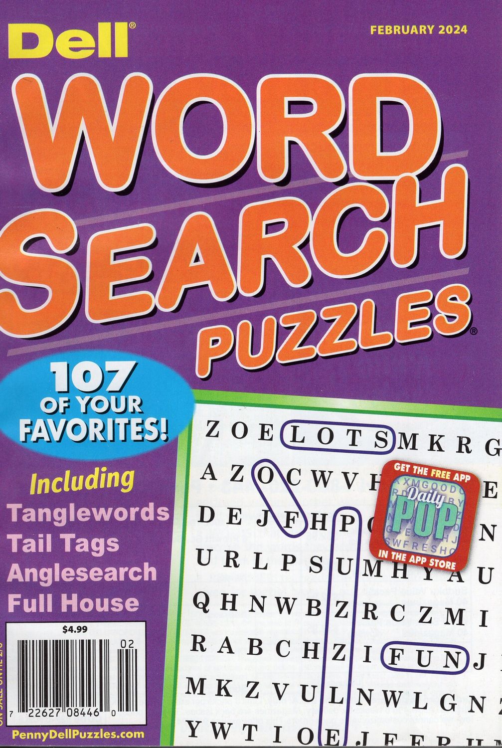 Dell Word Search Puzzles February 2024