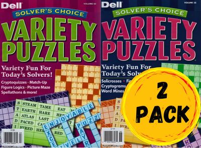Solver&#39;s Choice Variety Puzzles from Dell Penny Press 2 Pack - Puzzle Book Store