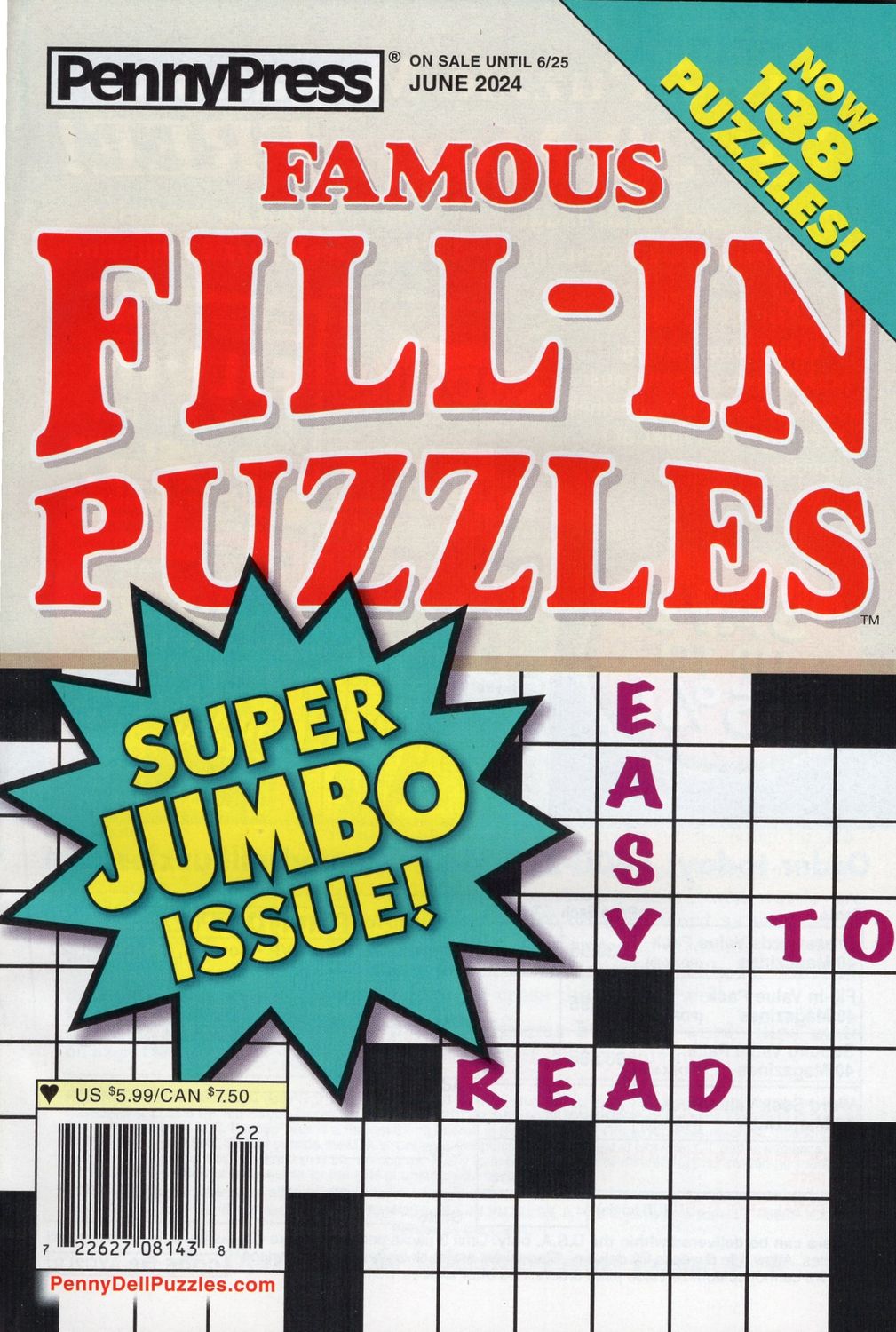 fill in puzzles for beginners - PennyPress Famous Fill-In Puzzles - Puzzle Book Store