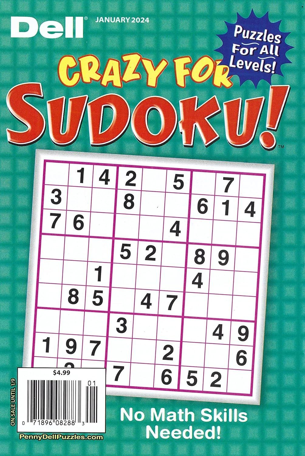 Dell Crazy for Sudoku Books from PuzzleBookStore.com