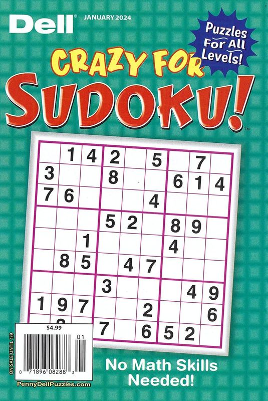 Dell Sudoku Puzzles | Dell Crazy for Sudoku! January 2024