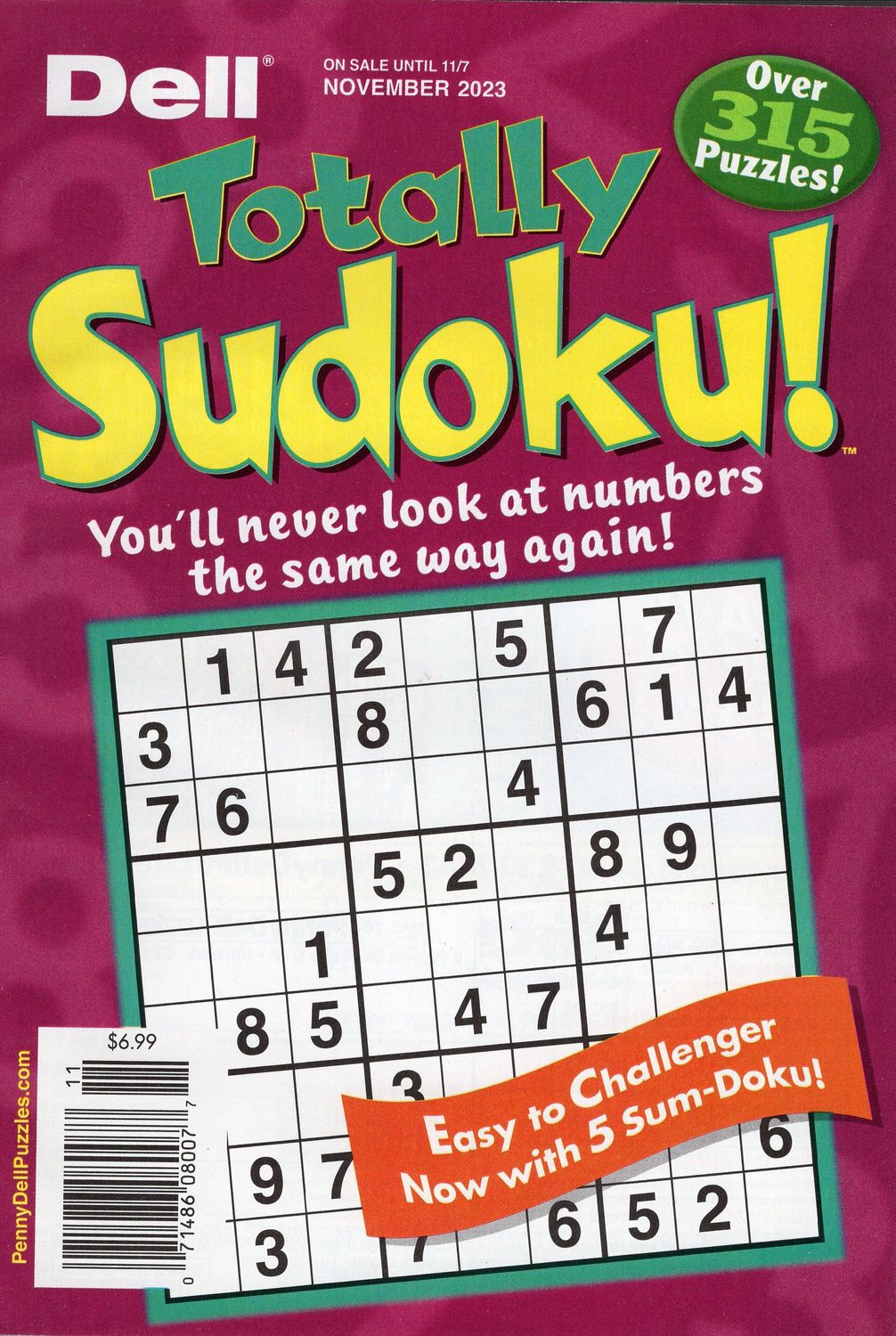 Dell Totally Sudoku! Puzzle Books from PuzzleBookStore.com