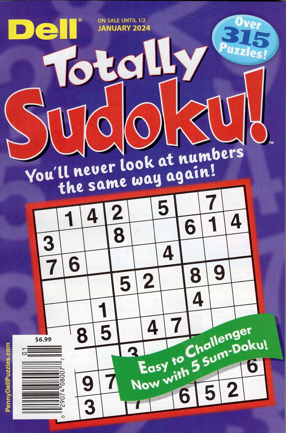 Dell Totally Sudoku! Puzzle Books from PuzzleBookStore.com