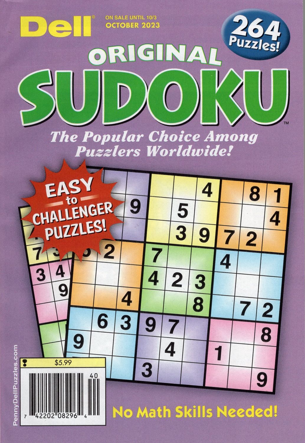 Dell Original Sudoku​ Puzzle Books from PuzzleBookStore.com