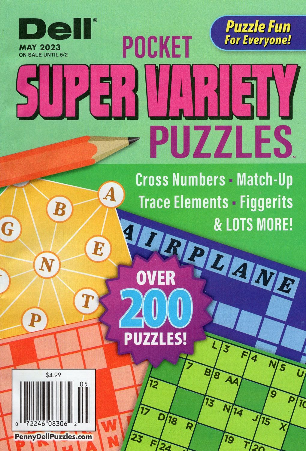 Puzzle Book Store - Dell Pocket SUPER VARIETY Puzzles May 2023