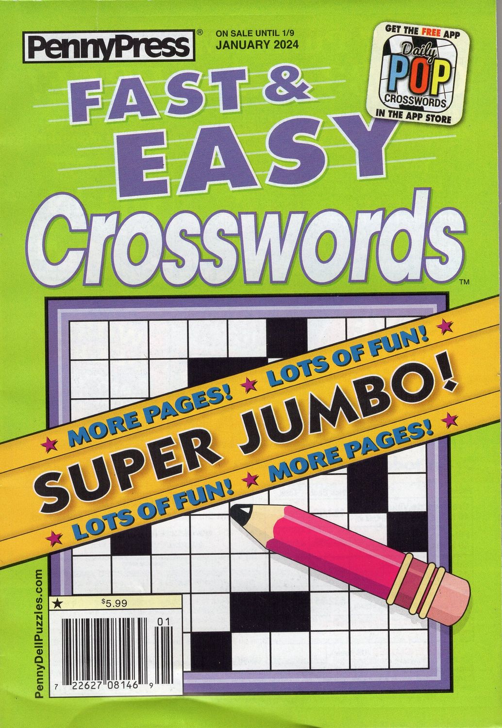 Fast &amp; Easy Crosswords from PennyPress - crossword puzzle book stores