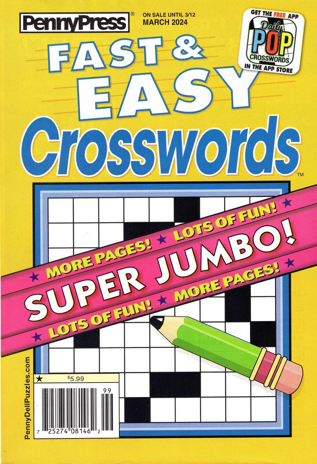 Fast &amp; Easy Crosswords from PennyPress - Puzzle Book Store