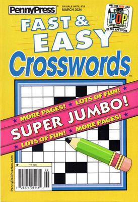 Fast &amp; Easy Crosswords from PennyPress - Puzzle Book Store