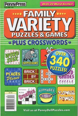 Family Variety Puzzles &amp; Games Plus Crosswords