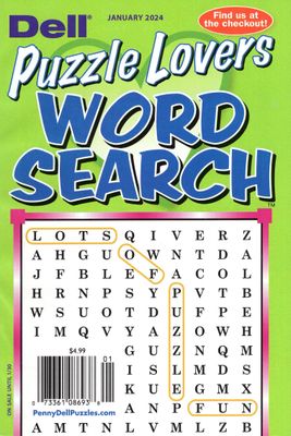 Dell Puzzle Lovers Word Search January 2024