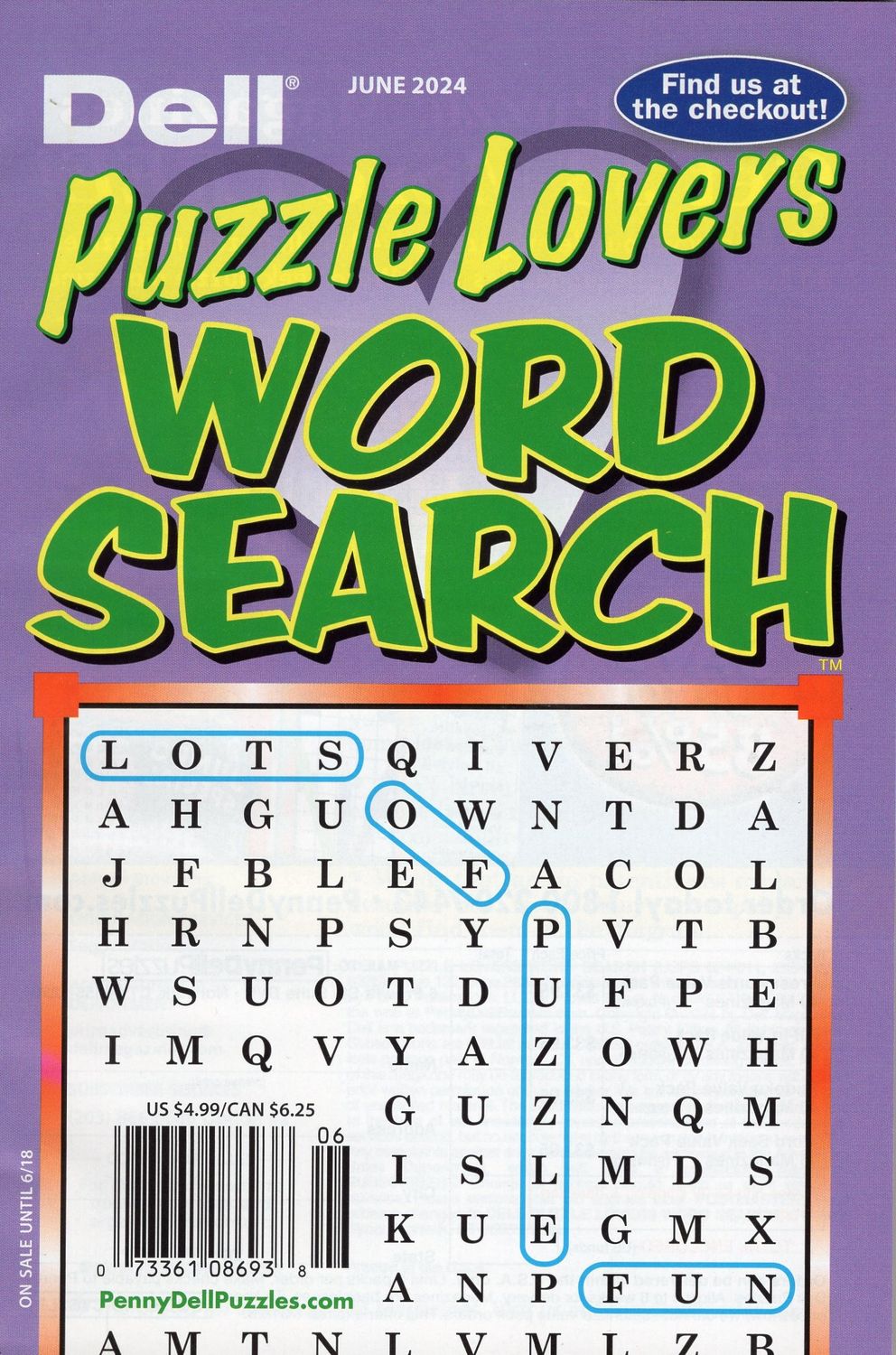 Dell Puzzle Lovers Word Search June 2024