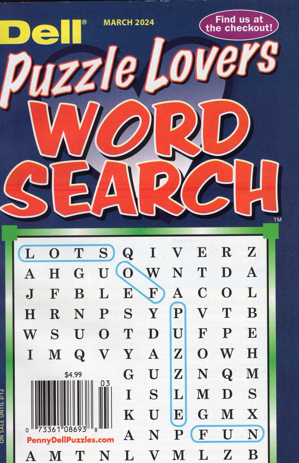 Dell Puzzle Lovers Word Search March 2024