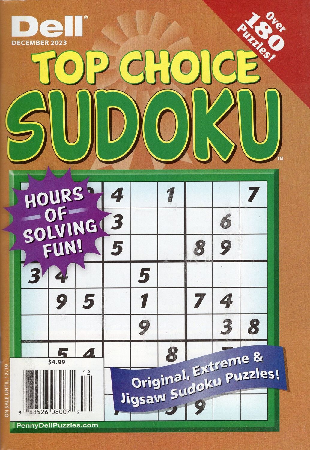 Dell Top Choice Sudoku Book​s from PuzzleBookStore.com