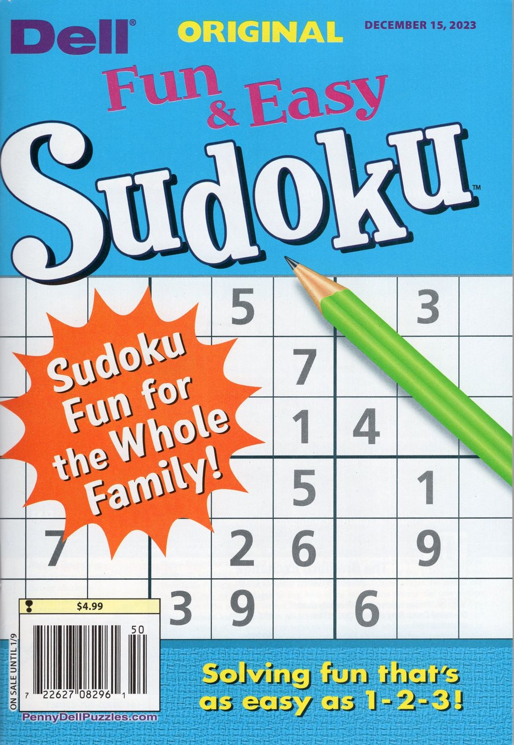 Dell Original Fun and Easy Sudoku Puzzle Books - Puzzle Book Store