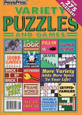 PennyPress Puzzles - Variety Puzzles and Games June 2024 - With the largest selection of crossword puzzles, games, brainteasers, and sudoku games anywhere, you&#39;ll find the perfect puzzle or game for your entertainment.
