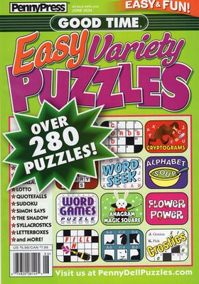 Good Time Easy Variety Puzzles - Puzzle Book Store