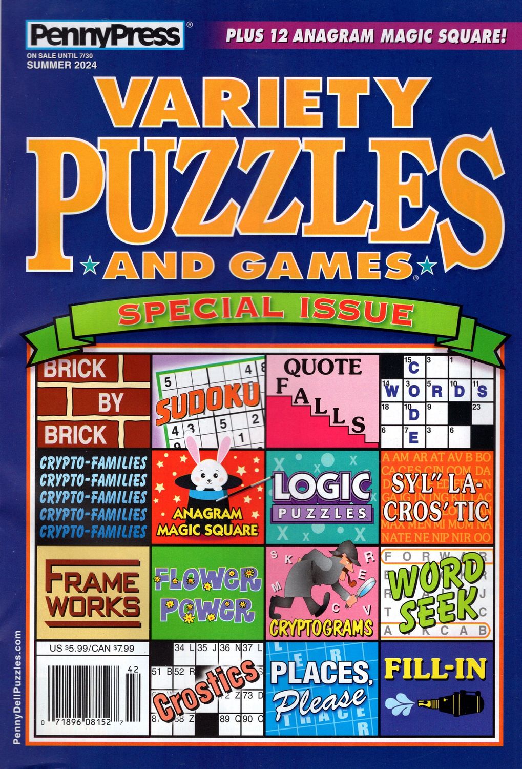 Variety Puzzles and Games Special Issue Summer 2024