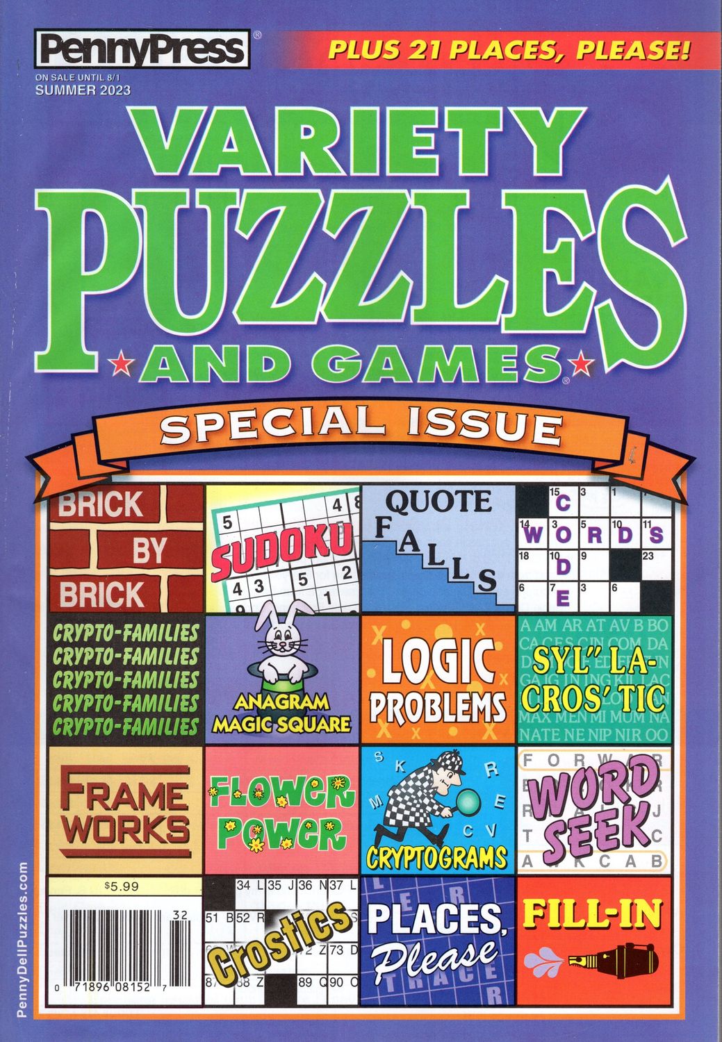 Variety Puzzles and Games Special Issue Summer 2023