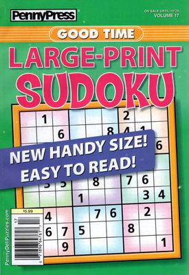 PennyPress Good Time Large-Print Sudoku #17 | Sudoku Books