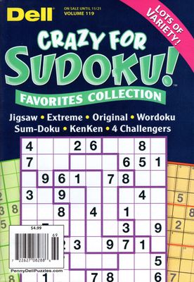 Dell Crazy for Sudoku! Favorites Collection 119 - Puzzle Book Store