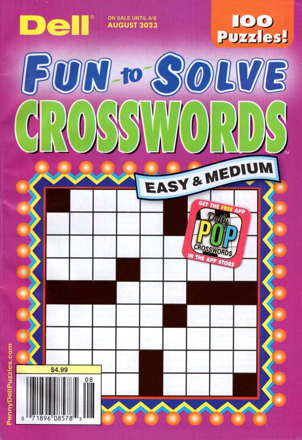 Crossword Puzzles | Dell Fun-to-Solve Crosswords August 2023