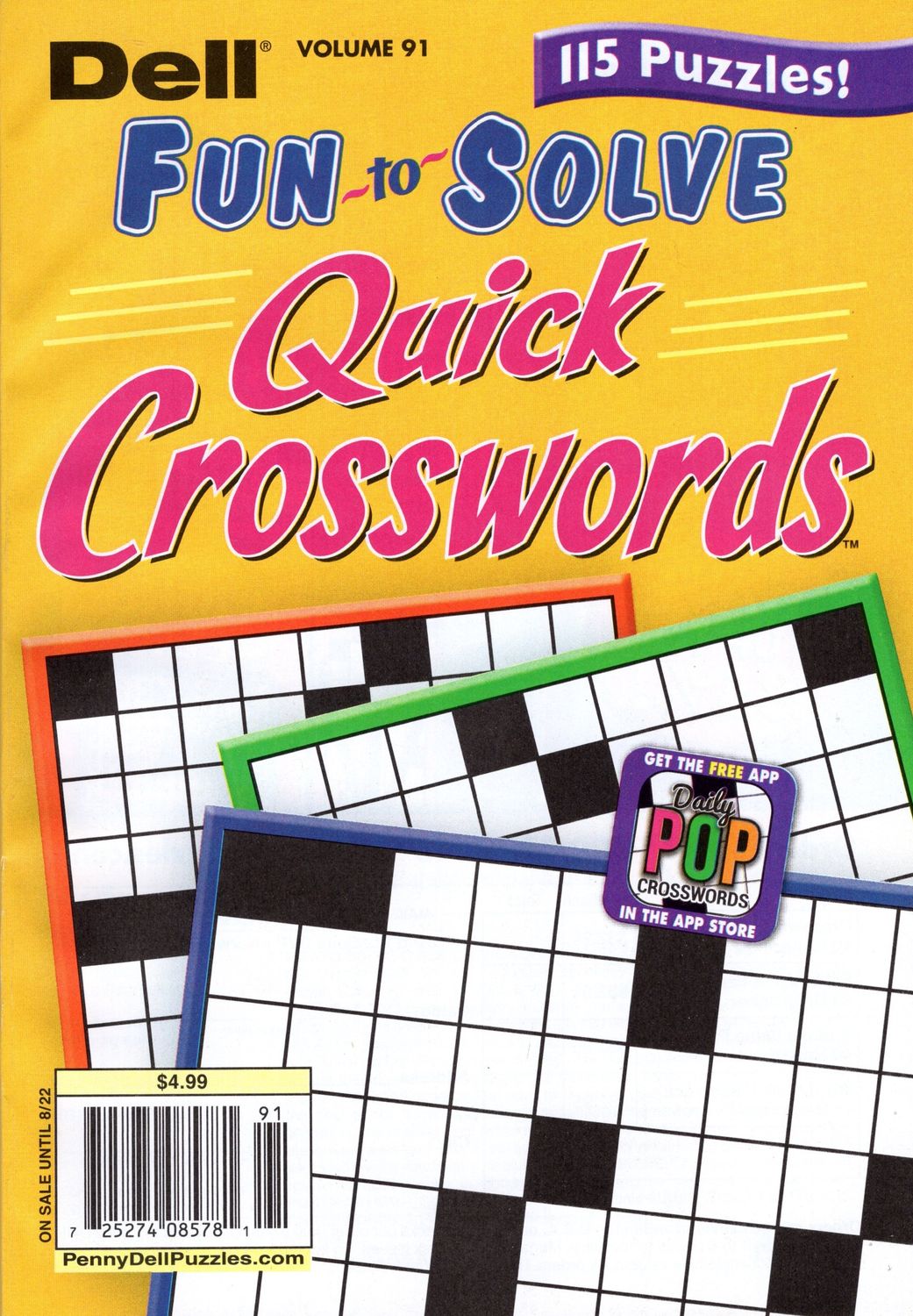 Dell Fun-to-Solve QUICK Crosswords August 2023