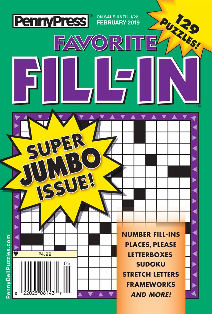 Favorite Fill-In Puzzles