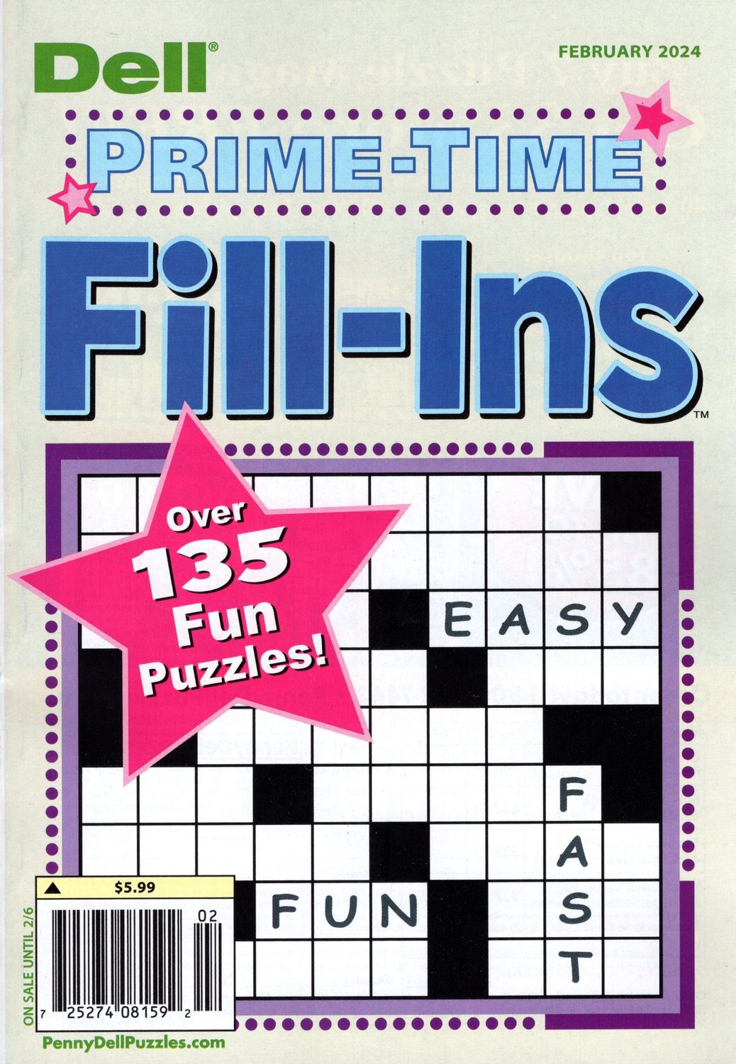 Fill In Puzzles | Dell Prime-Time Fill-Ins February 2024 - Get Deals and Low Prices On fill in word puzzle books At Puzzle Book Store