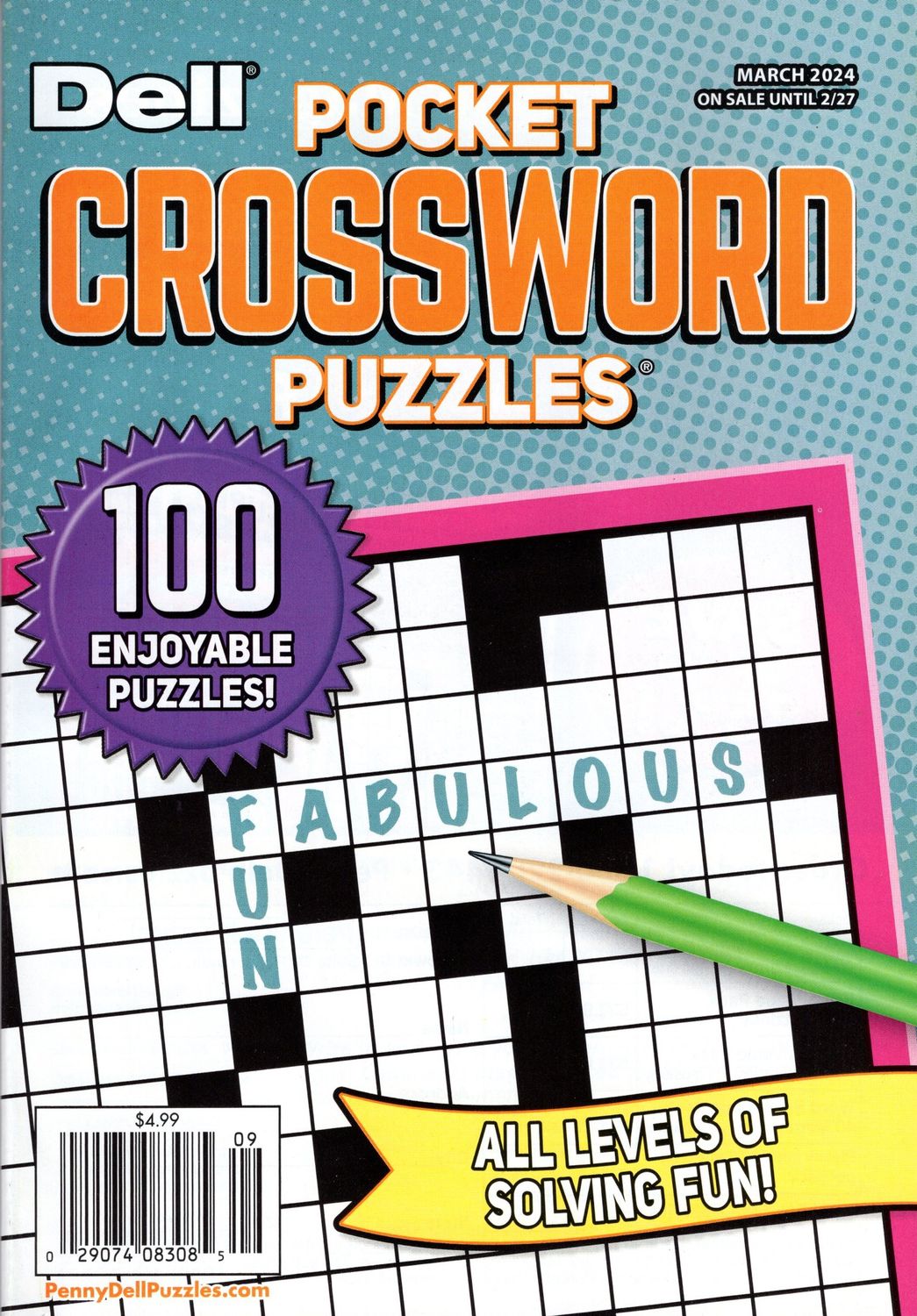 Crosswords Store | Dell Pocket Crossword Puzzles March 2024
