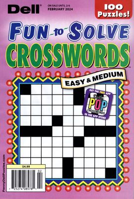 Easy Puzzles | Dell Fun-to-Solve Crosswords February 2024