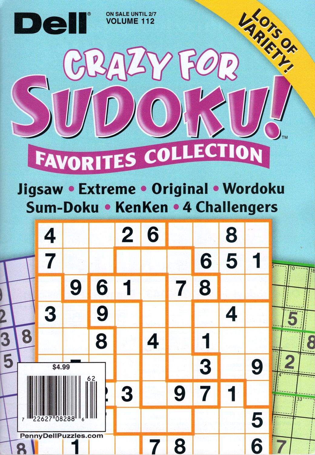 Dell Crazy for Sudoku! Favorites Collection - Puzzle Book Store