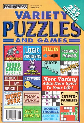 Puzzle Book Store | Variety Puzzles and Games June 2023