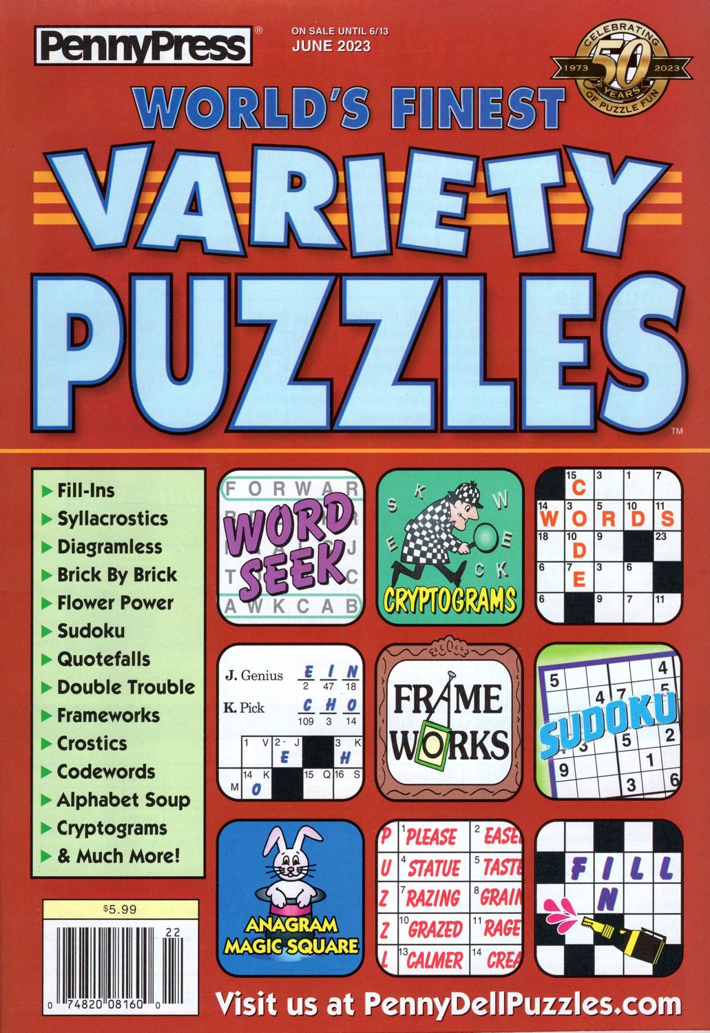 Puzzle Book Store | World’s Finest Variety Puzzles June 2023