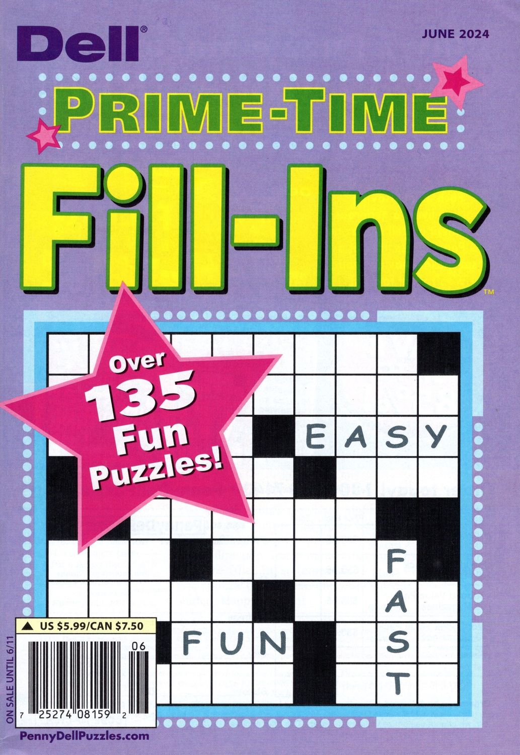 Fill In the Blank Puzzles | Dell Prime-Time Fill-Ins June 2024