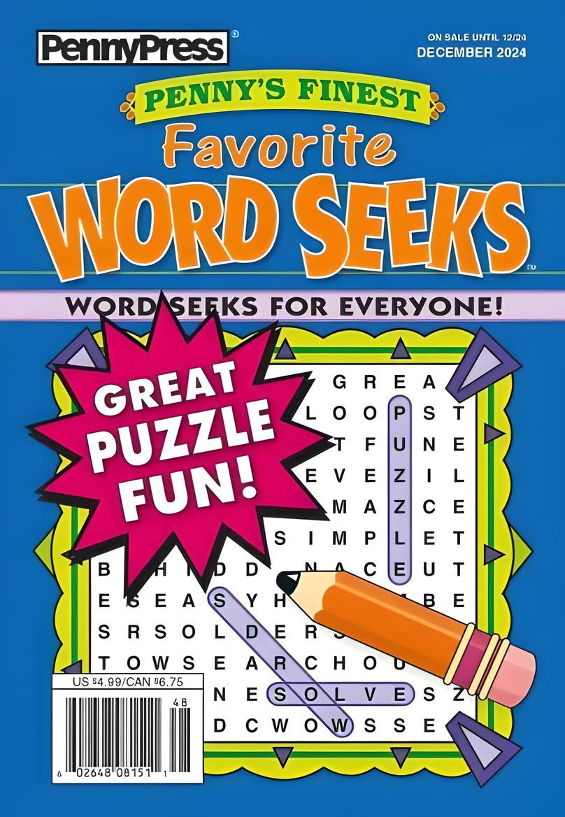 Penny’s Finest Favorite Word Seeks Puzzle Book December 2024