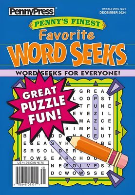 Penny’s Finest Favorite Word Seeks Puzzle Book December 2024