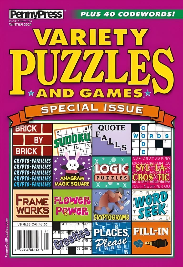 Variety Puzzles | Variety Puzzles and Games Winter 2024