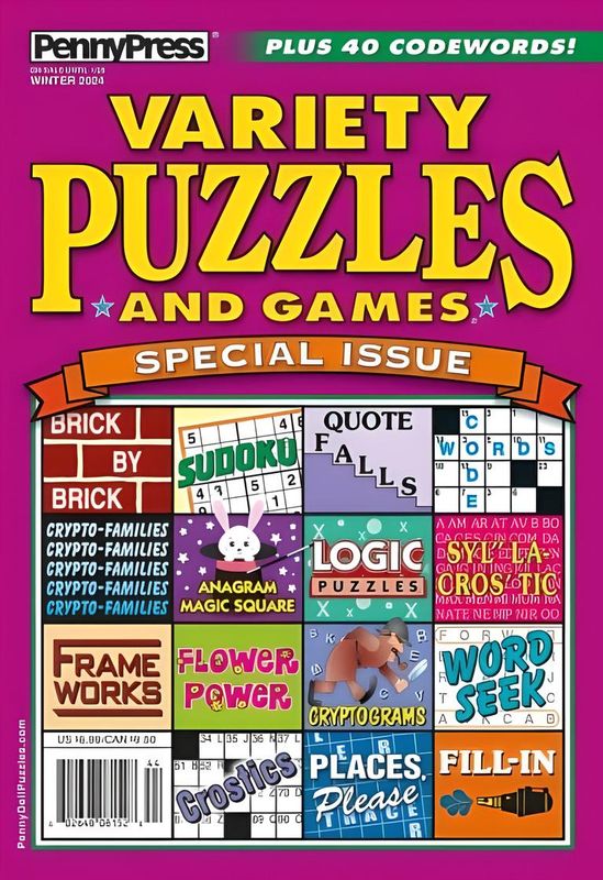 Variety puzzles variety puzzles and games winter 2024
