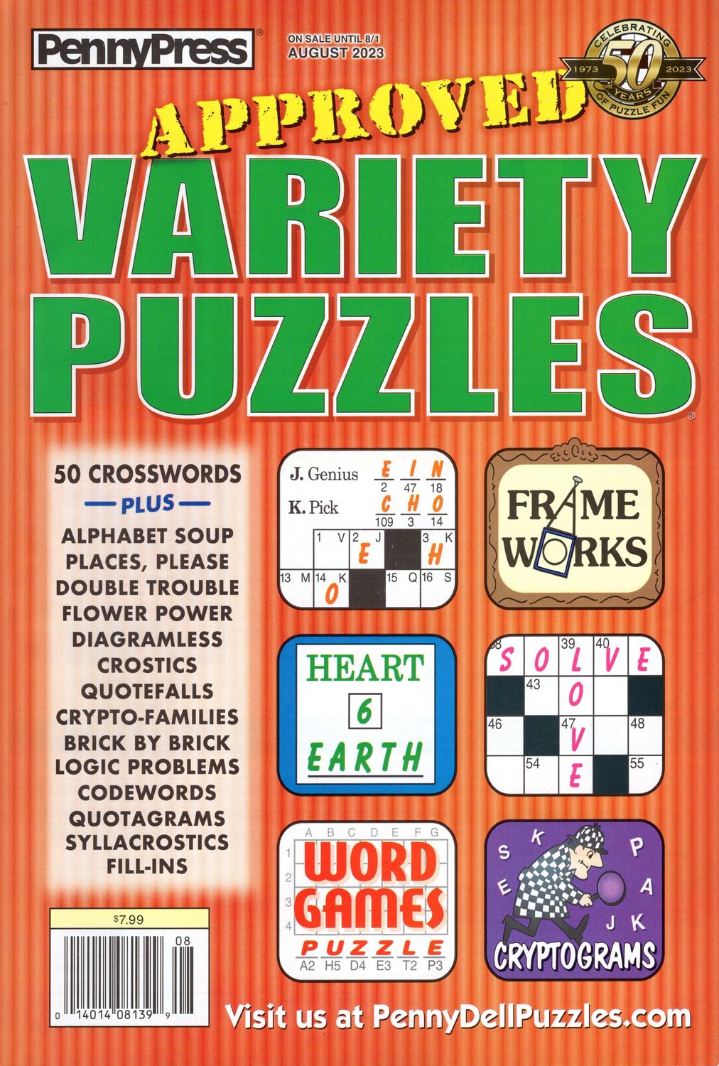 Penny Approved | PuzzlesApproved Variety Puzzles August 2023