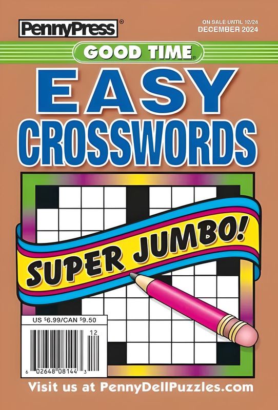 PennyPress Good Time EASY Crosswords December 2024