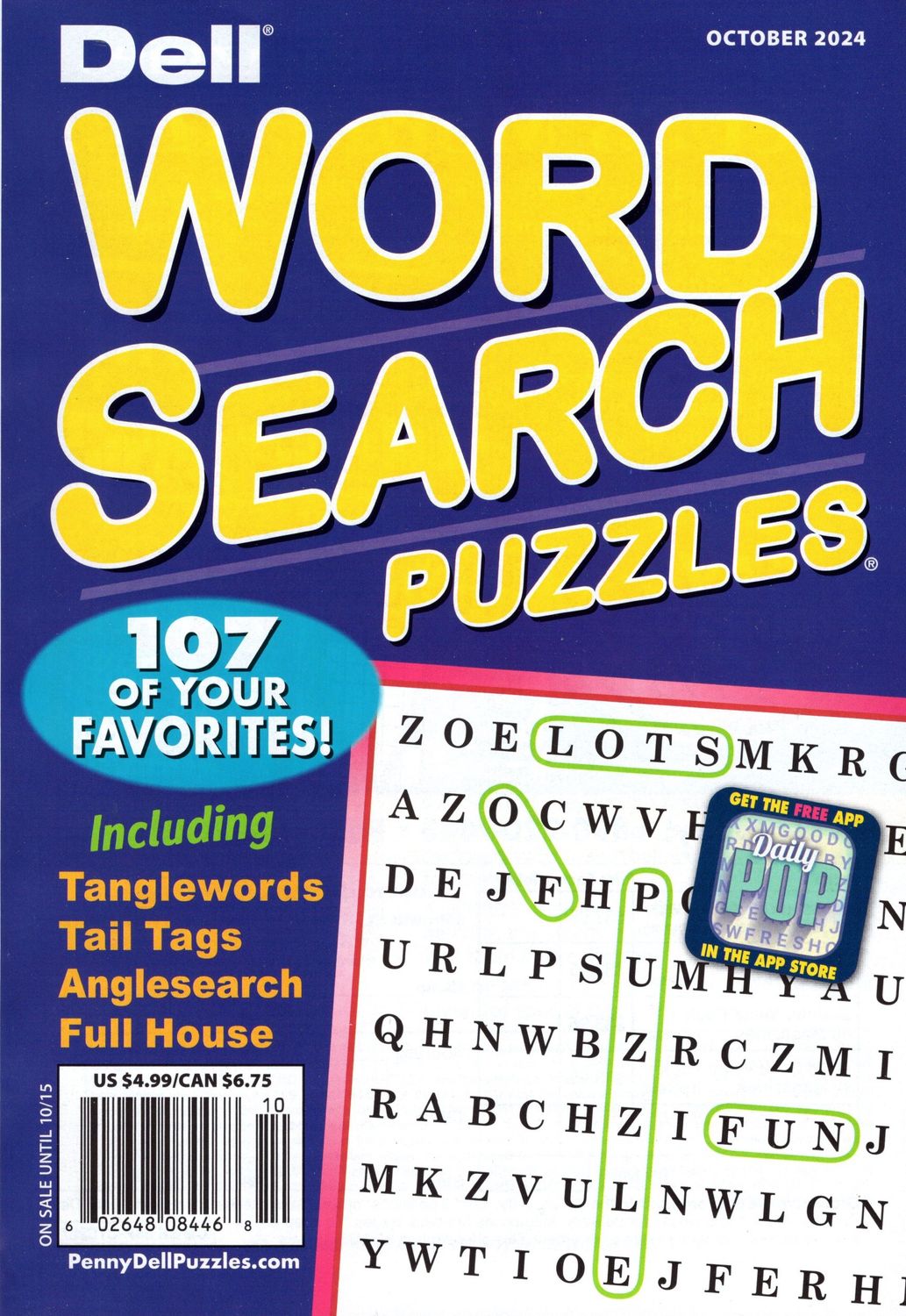 Dell Word Search Puzzles October 2024