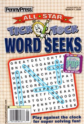 All-Star Tick Tock Word Seeks March 2024