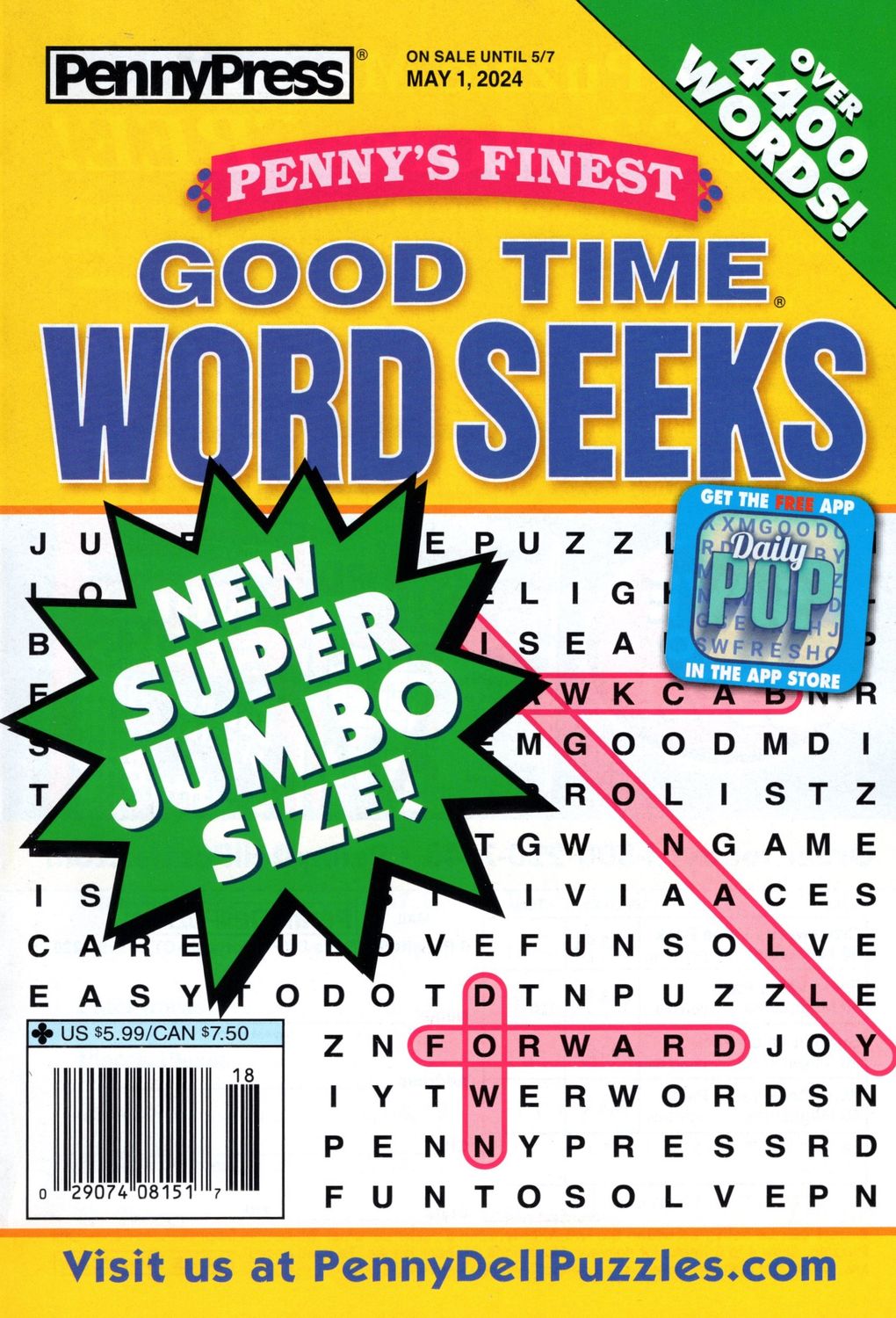 Penny’s Finest Good Time Word Seeks May 2024