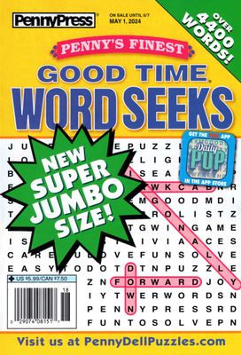 Penny’s Finest Good Time Word Seeks May 2024