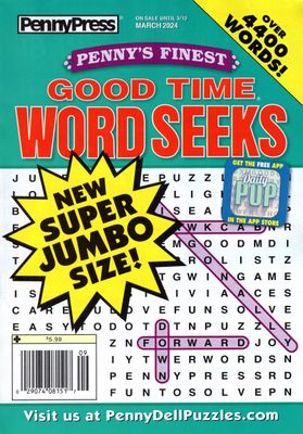 Penny’s Finest Good Time Word Seeks March 2024