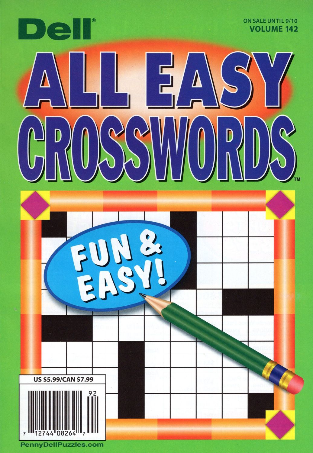 puzzle book store - Dell All Easy Crosswords September 2024 Vol 142