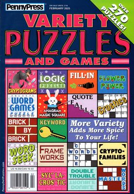 Variety Puzzles | Variety Puzzles and Games February 2025